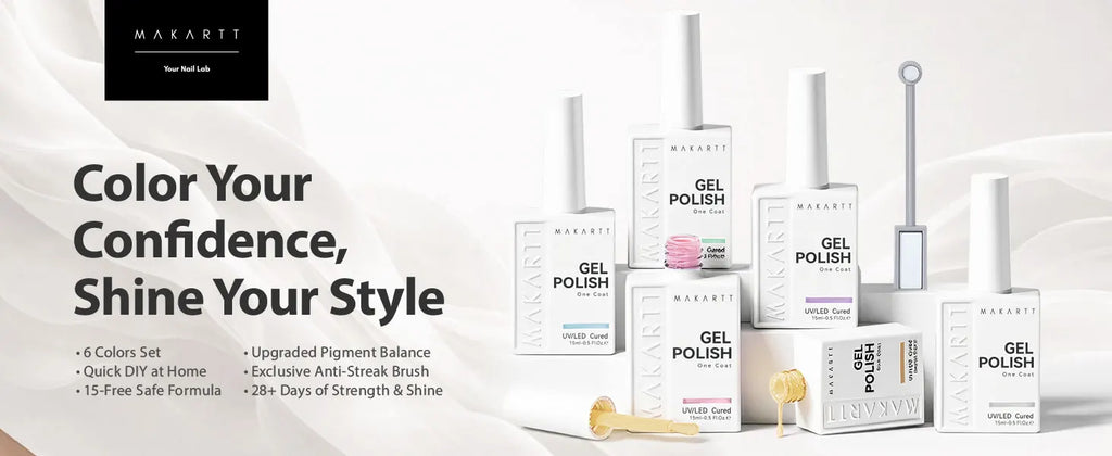 Makartt Cat Eye Gel Polish 6 Colors Magnetic 15ML Holographic