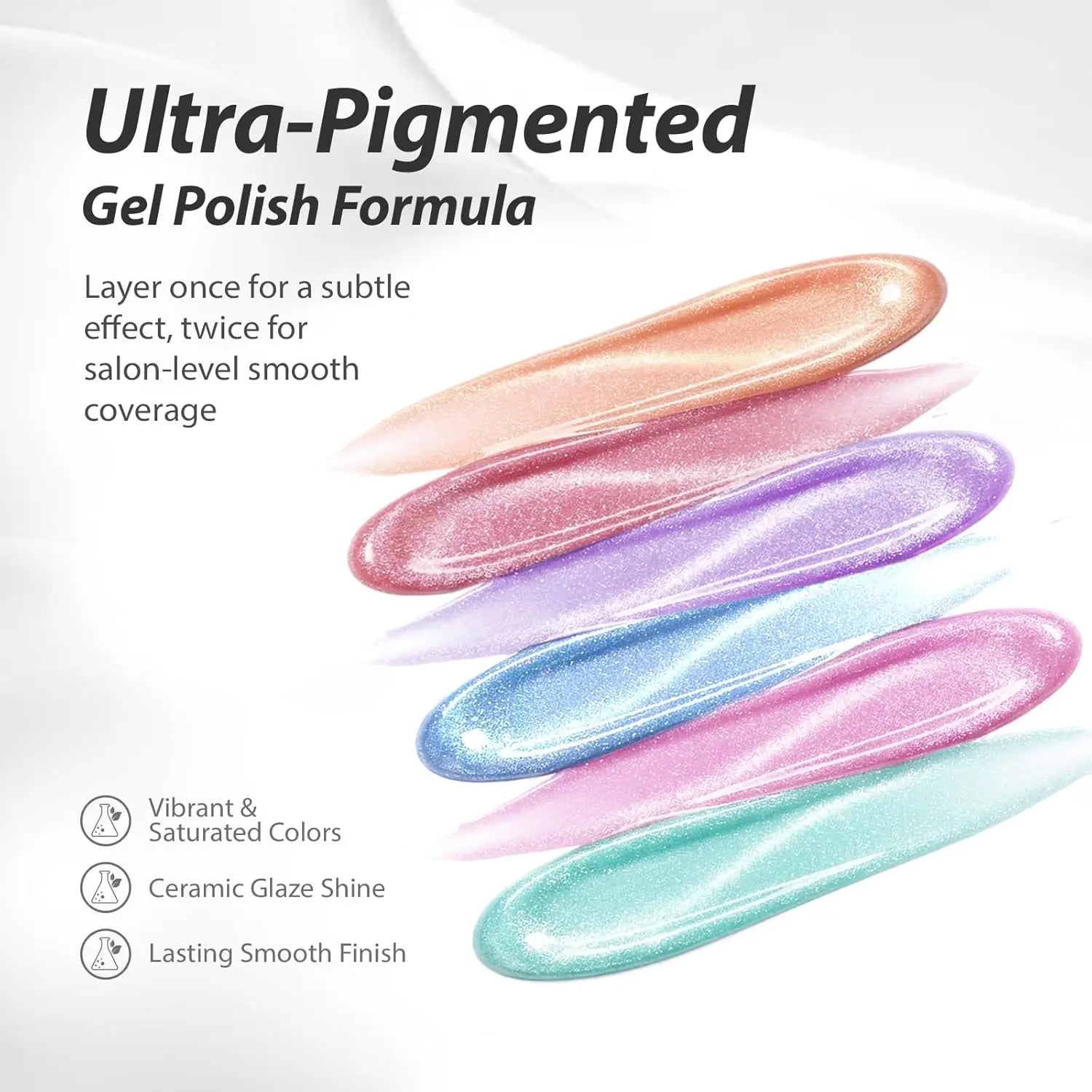 Makartt Cat Eye Gel Polish 6 Colors Magnetic 15ML Holographic