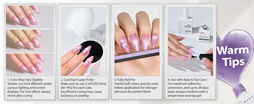 Makartt Cat Eye Gel Polish 6 Colors Magnetic 15ML Holographic