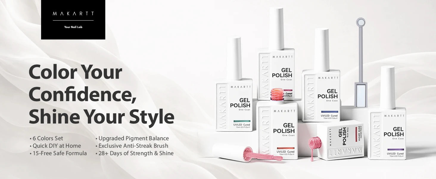 Makartt Cat Eye Gel Polish 6 Colors Magnetic 15ML Holographic