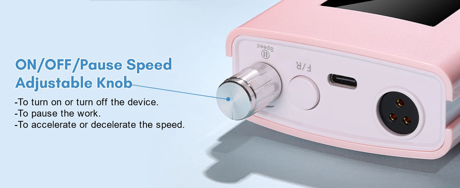 Makartt Electric Nail Drill, 30000RPM Rechargeable