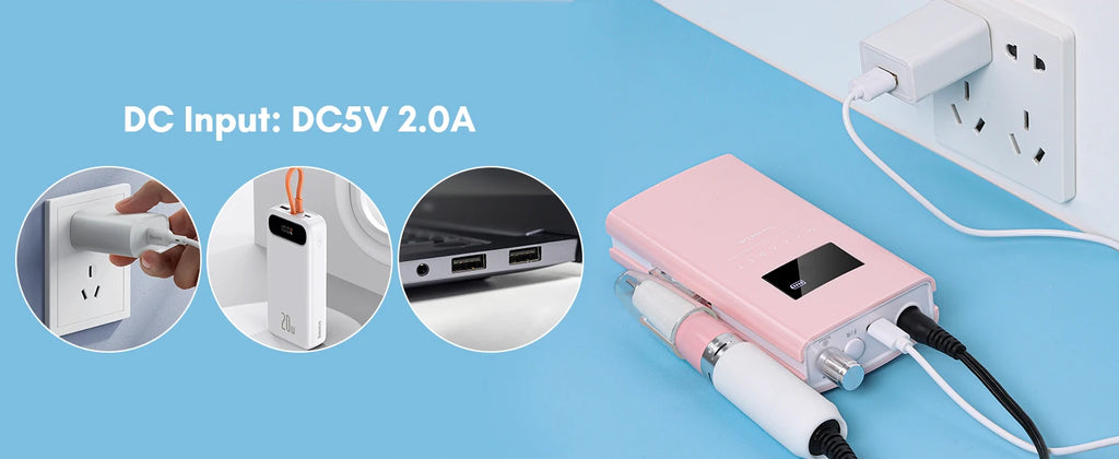 Makartt Electric Nail Drill, 30000RPM Rechargeable