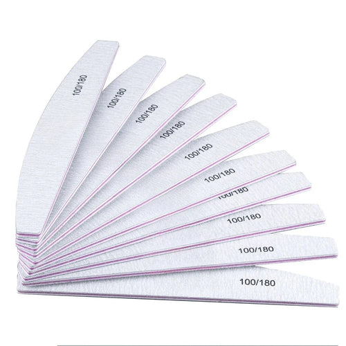 10Pcs/Lot 80/100/150/180/240 Grit Nail File
